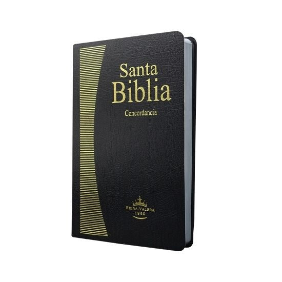 SANTA BIBLIA CON CONCORDANCIA COLOR VINO Y NEGRO