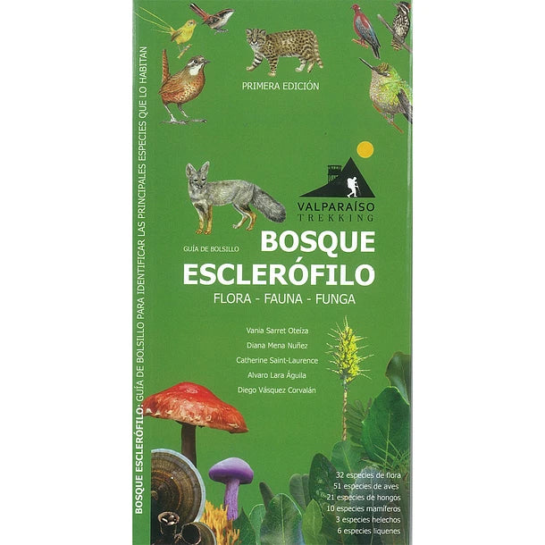 Guía de bolsillo Bosque esclerófilo: flora, fauna, funga