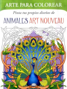 Pinta tus propios diseños de animales art nouveau
