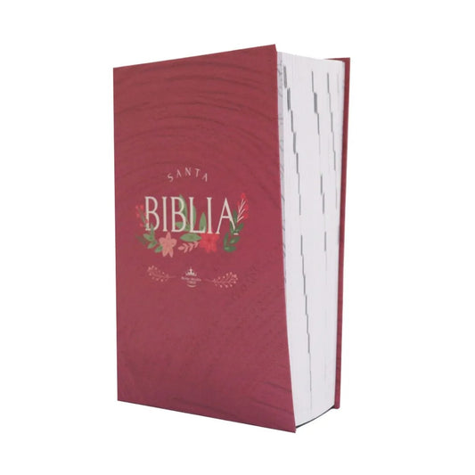 Biblia Reina Valera letra gigante Rosa