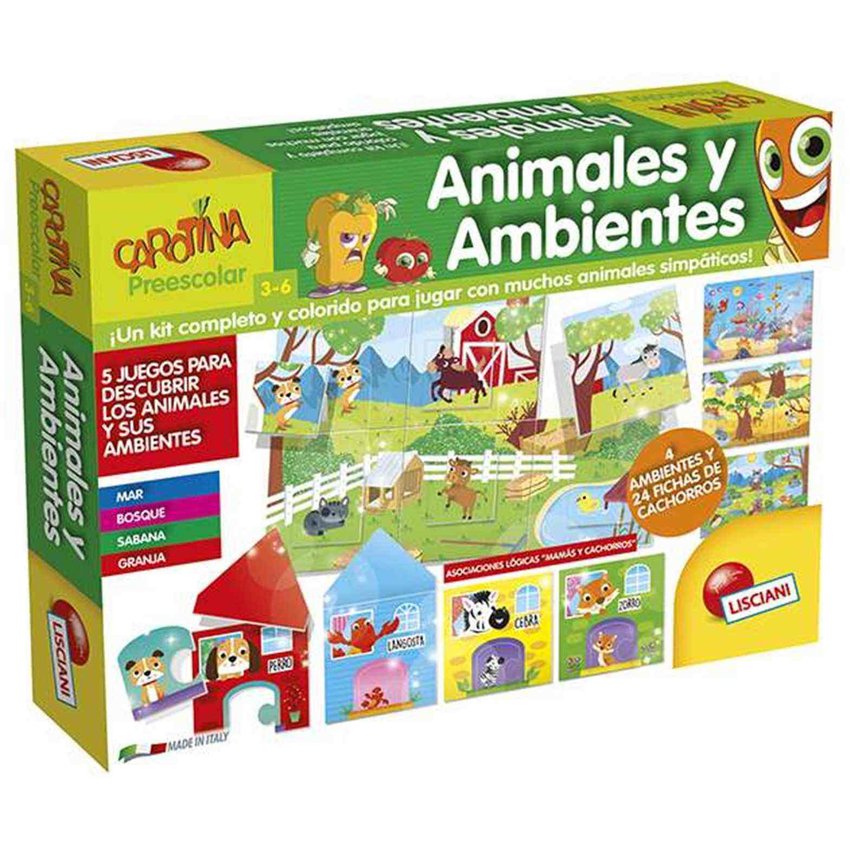 Animales y ambientes: Carotina preescolar