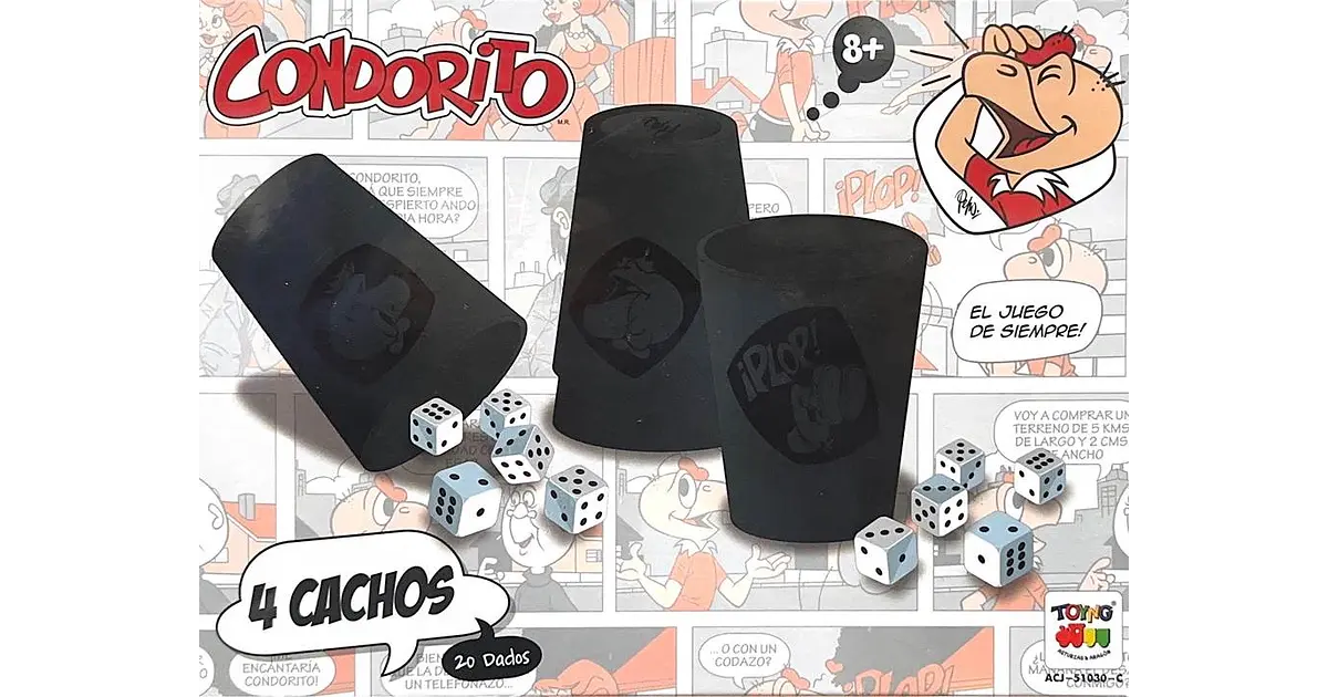 Condorito: 4 cachos (20 dados)