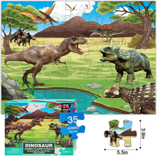 Dinosaur jumbo floor puzzle enviromental protection puzzle series