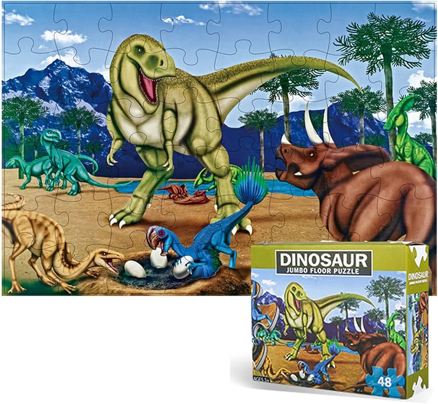 Dinosaur jumbo floor puzzle enviromental protection puzzle series