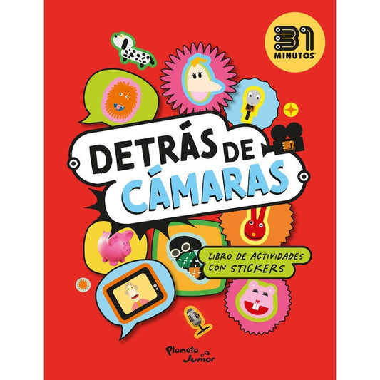 Detrás de cámaras libro con stickers 31 minutos