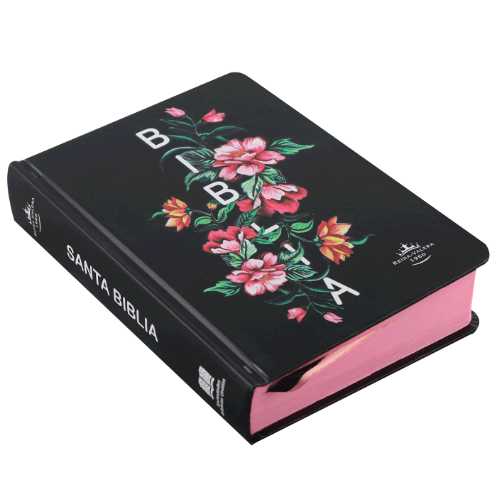 Biblia Reina Valera 1960 TAPA DURA FLORES