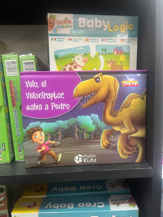 Velo, el Velocirapto, salva a Pedro