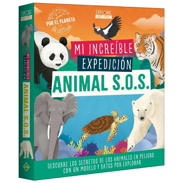 Mi increíble expedición animal S.O.S - libro + modelo
