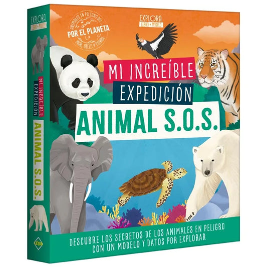 Mi increíble expedición animal S.O.S - libro + modelo