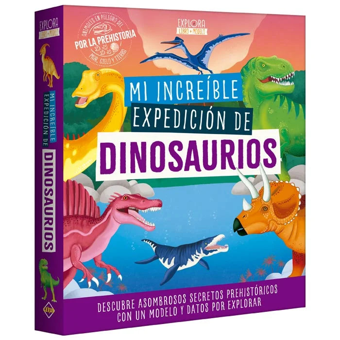Mi Increíble Expedición de Dinosaurios (libro + modelo)