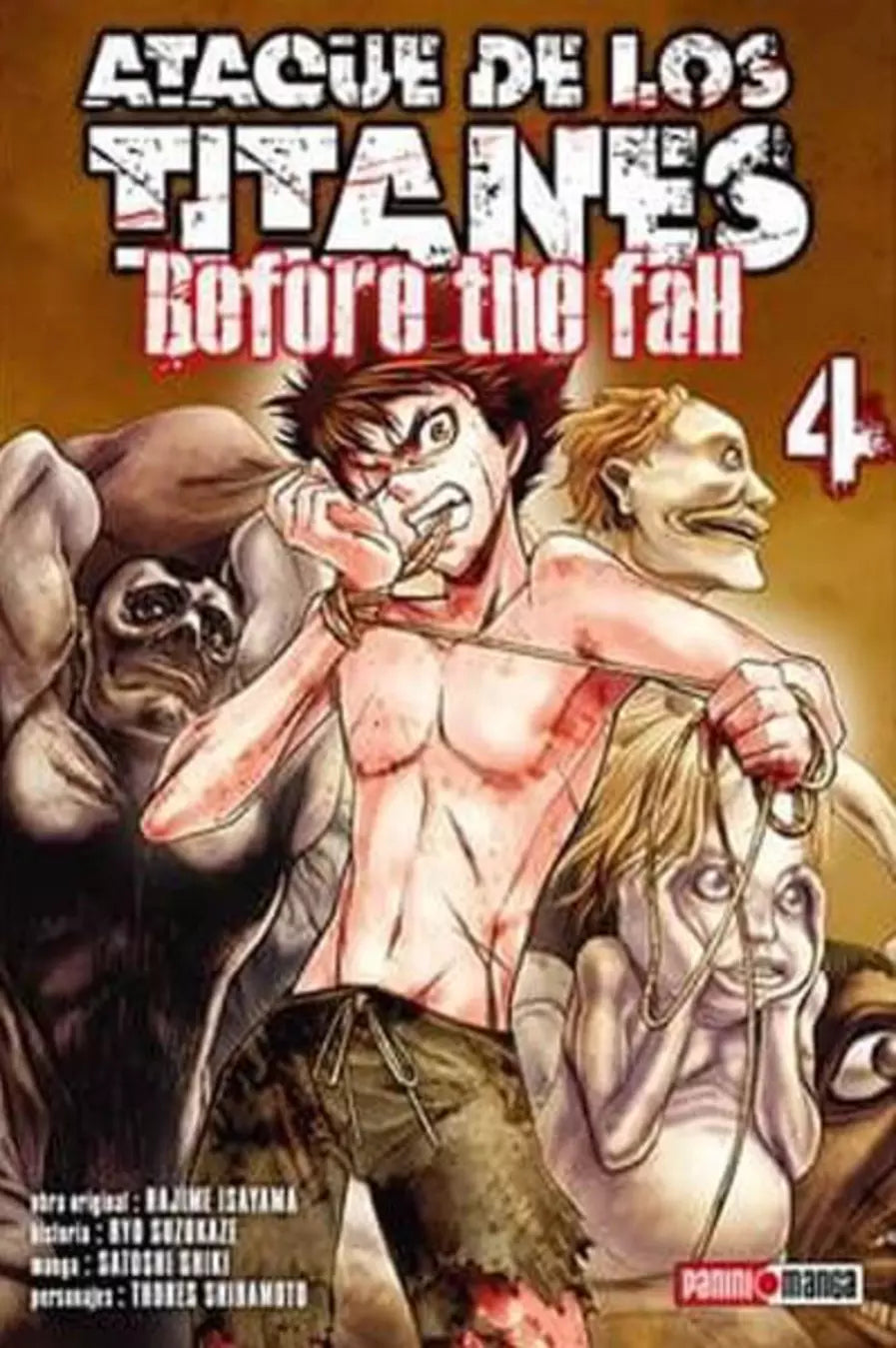 Ataque de los Titanes Before the Fall tomo 4 - Hajime Isayama