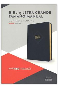 Biblia letra grande tamaño manual con referencias
