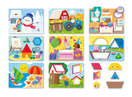 Livre dáctivites dimensions, formes et couleurs