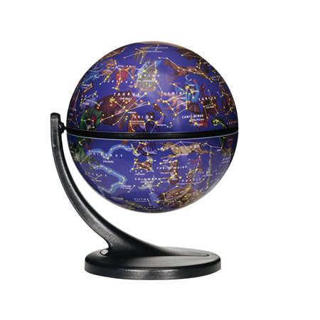 Globo terraqueo constelaciones de estrellas