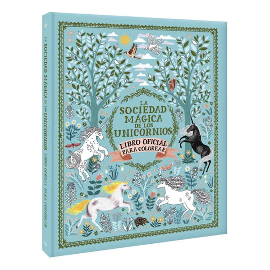la sociedad magica de los unicornios - libro para colorear